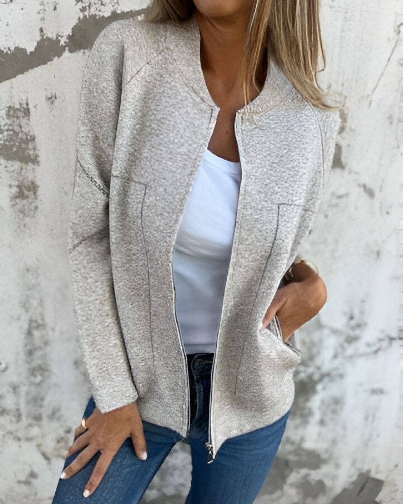 Sylve - Zip-Up Bomber Jacket