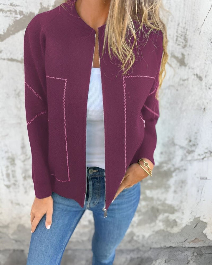 Sylve - Zip-Up Bomber Jacket