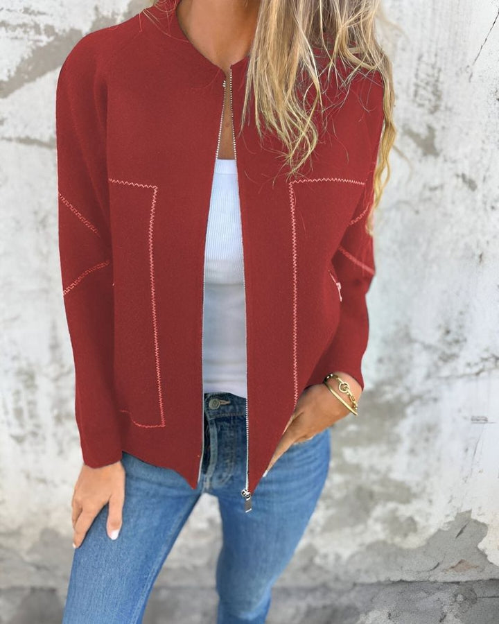 Sylve - Zip-Up Bomber Jacket