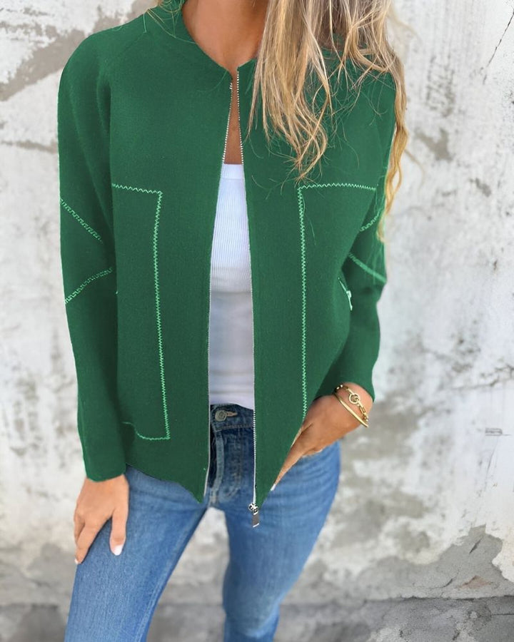 Sylve - Zip-Up Bomber Jacket