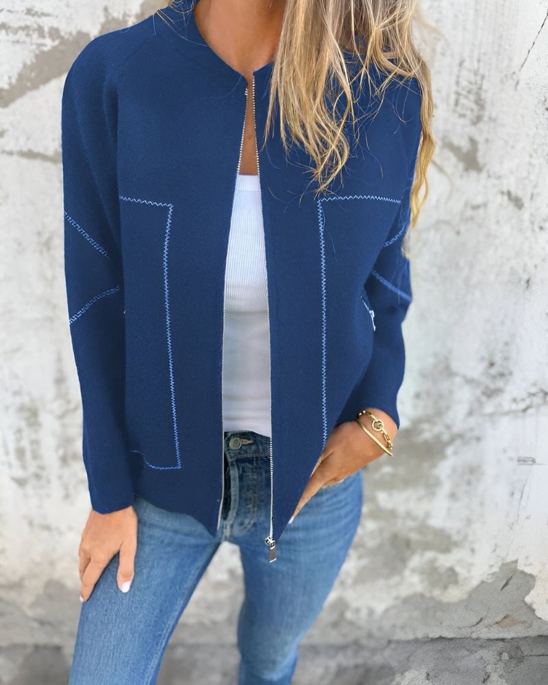 Sylve - Zip-Up Bomber Jacket