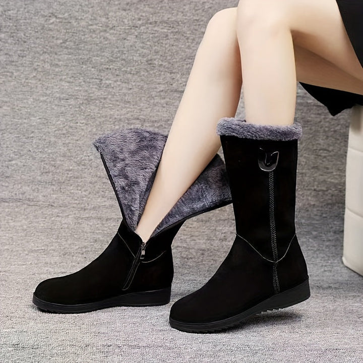 Dorothy - Fleece Lined Flat Soled Boots