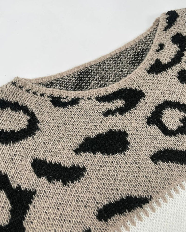 Novira - Sweater with Leopard Pattern