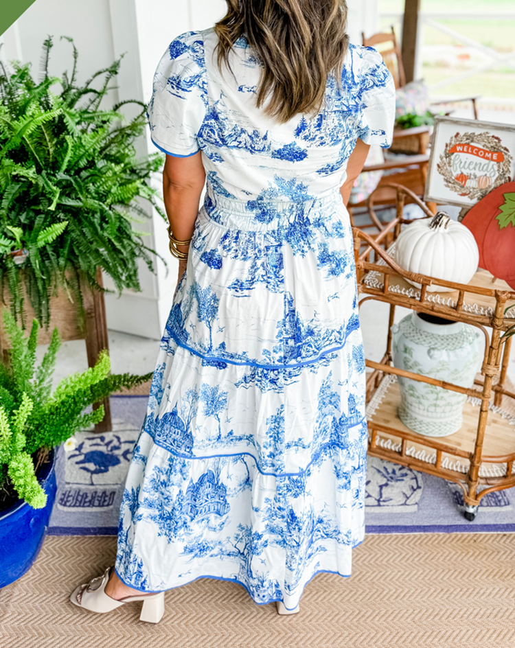 Amelia | Classic Toile Maxi