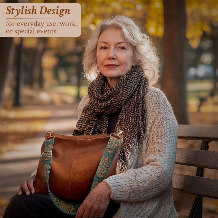Ophelia’s Vintage Charm | Leather Shoulder Bag