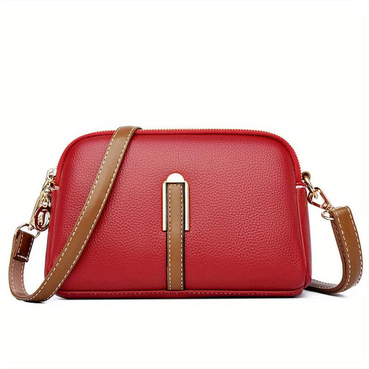 Amara Litchi Embossed Crossbody Bag