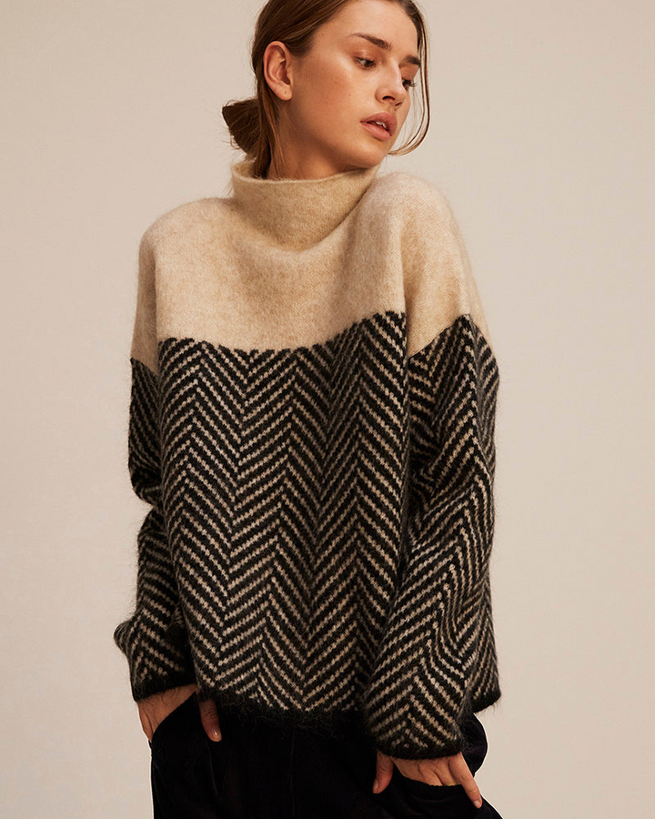 Malene - Cotton Turtleneck Sweater