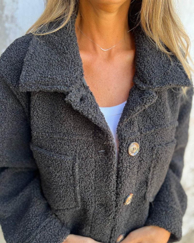 Amely - Wool Lapel Coat