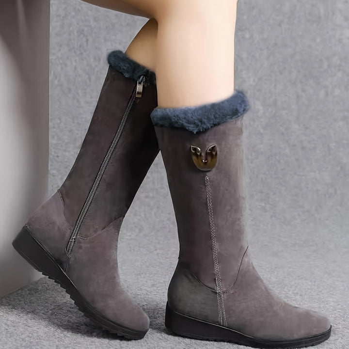 Dorothy - Fleece Lined Flat Soled Boots