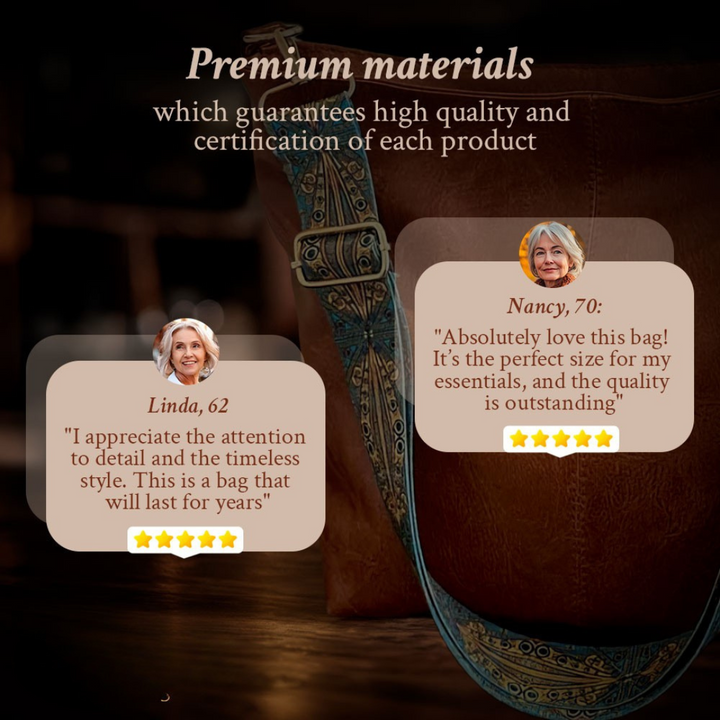 Ophelia’s Vintage Charm | Leather Shoulder Bag