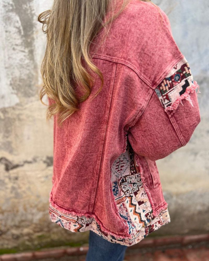 Eva - Denim Patchwork Casual Jacket