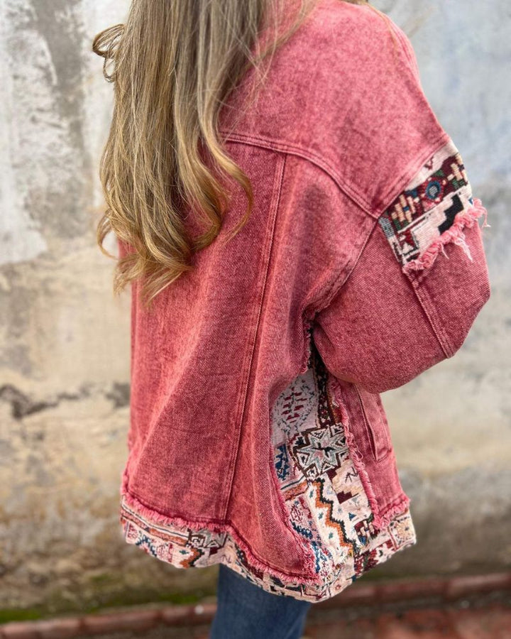 Eva - Denim Patchwork Casual Jacket