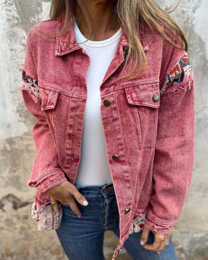 Eva - Denim Patchwork Casual Jacket
