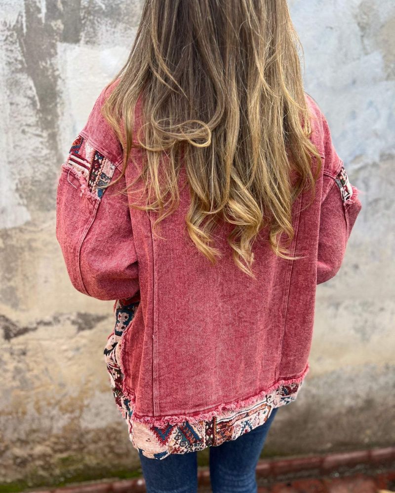 Eva - Denim Patchwork Casual Jacket