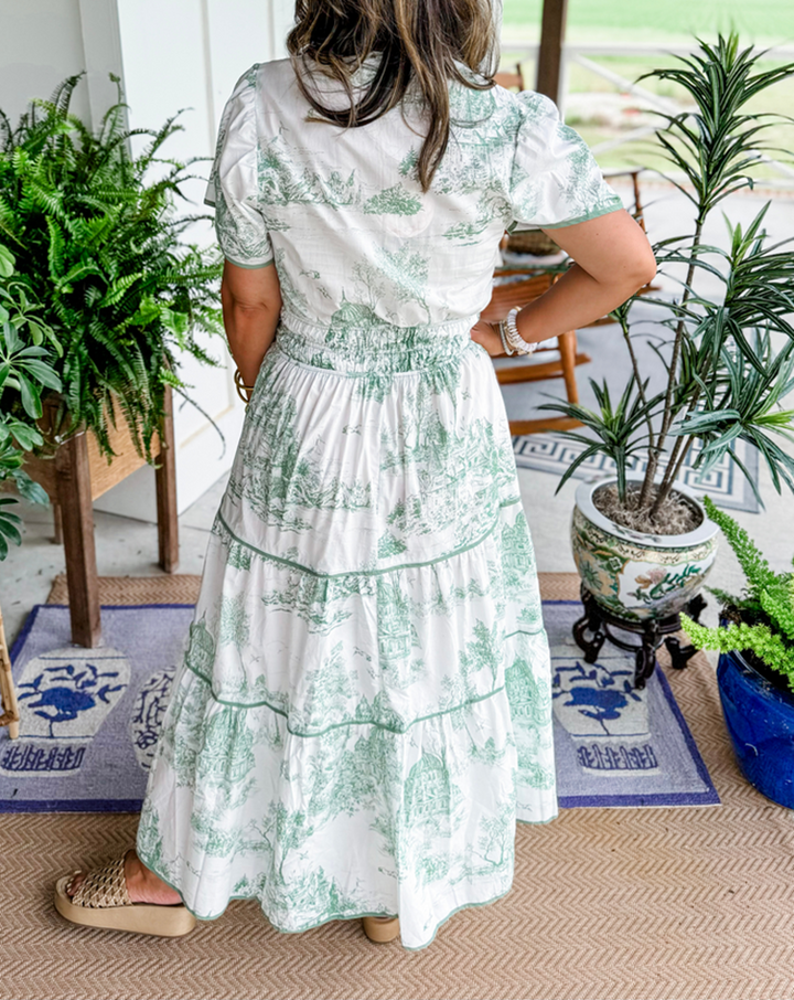 Amelia | Classic Toile Maxi
