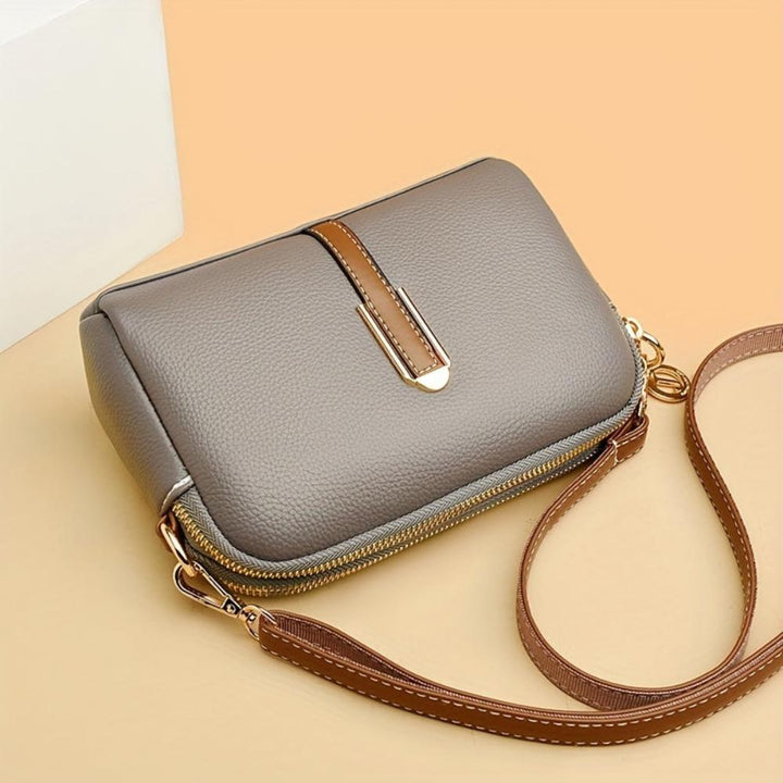 Amara Litchi Embossed Crossbody Bag
