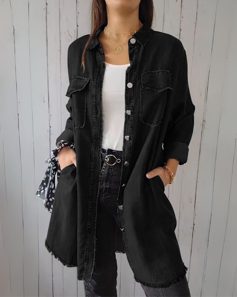 Elssia - Comfortable Denim Shirt Jacket