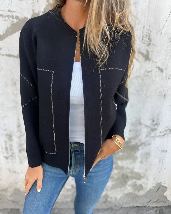 Sylve - Zip-Up Bomber Jacket