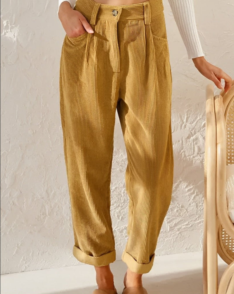 Jena - Stylish Corduroy Trousers