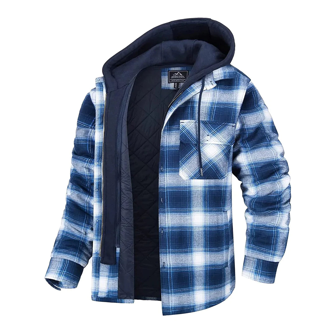 Archie | Men's Plaid Hooded Jacket