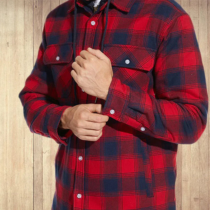 Archie | Men's Plaid Hooded Jacket