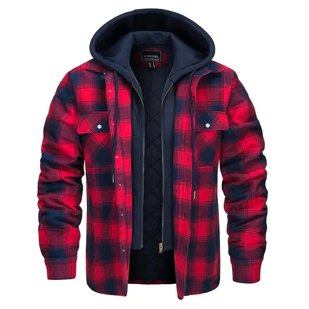 Archie | Men's Plaid Hooded Jacket