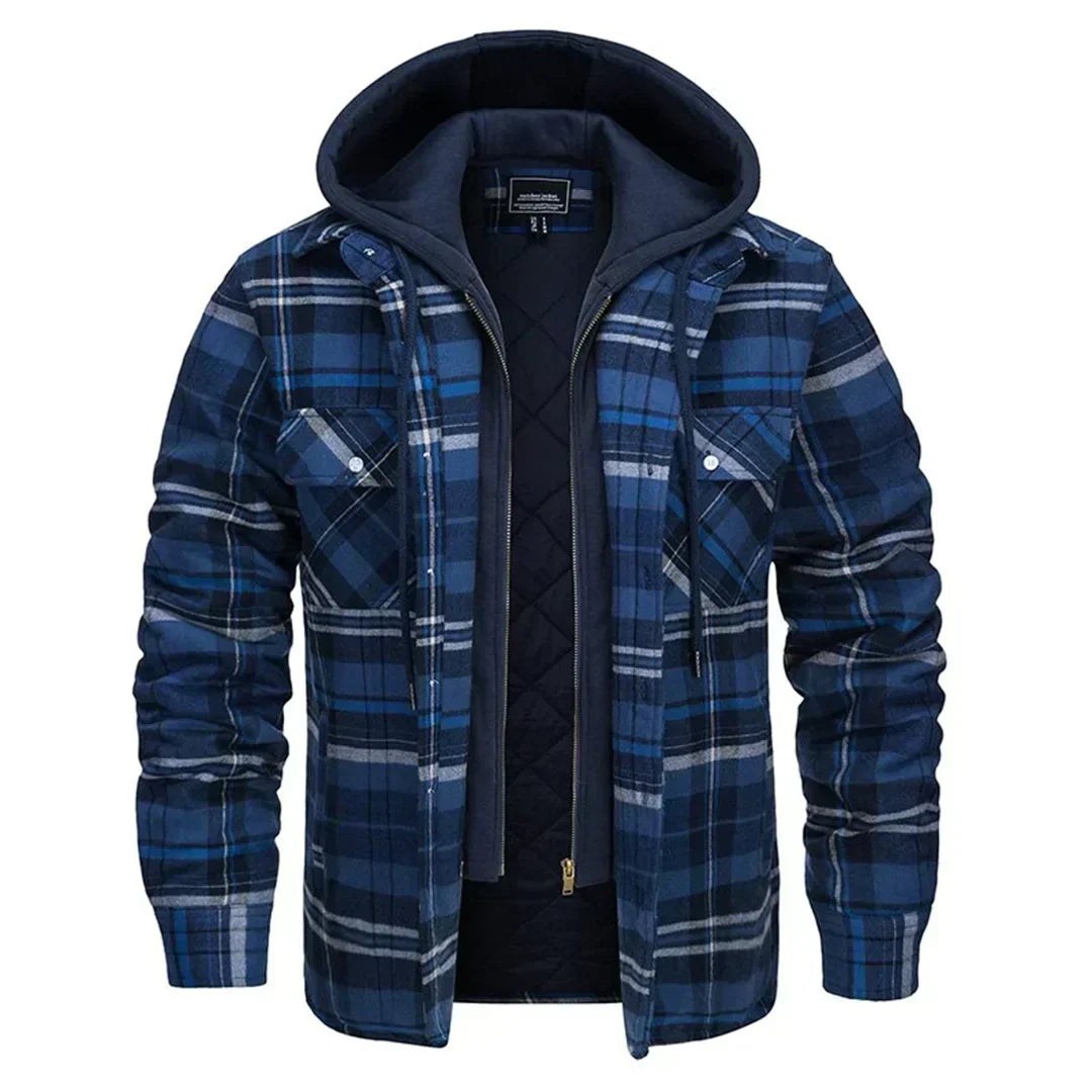 Archie | Men's Plaid Hooded Jacket