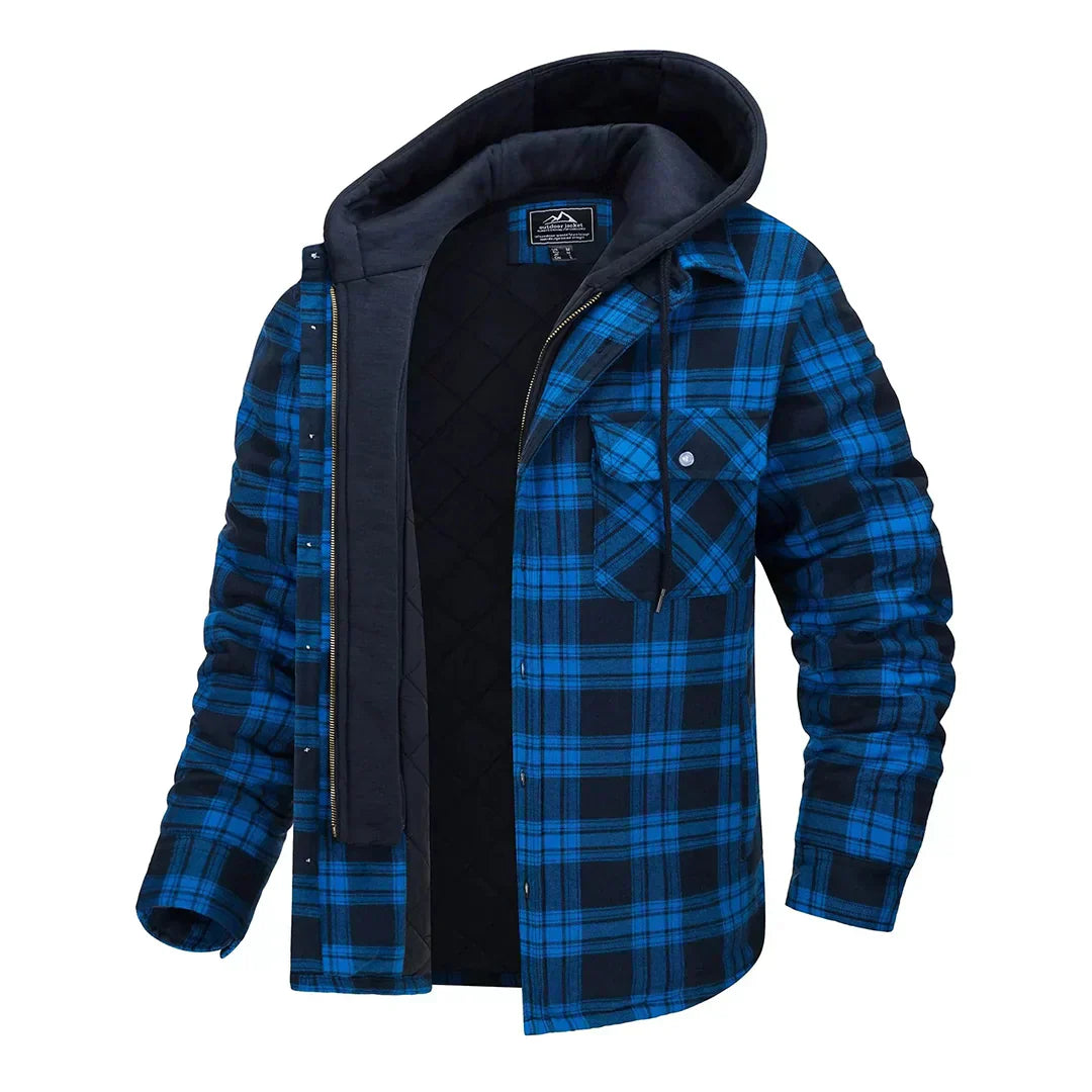 Archie | Men's Plaid Hooded Jacket
