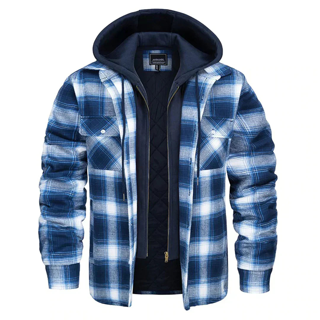 Archie | Men's Plaid Hooded Jacket