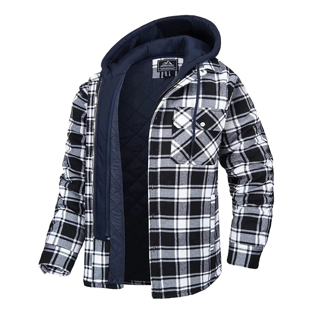 Archie | Men's Plaid Hooded Jacket