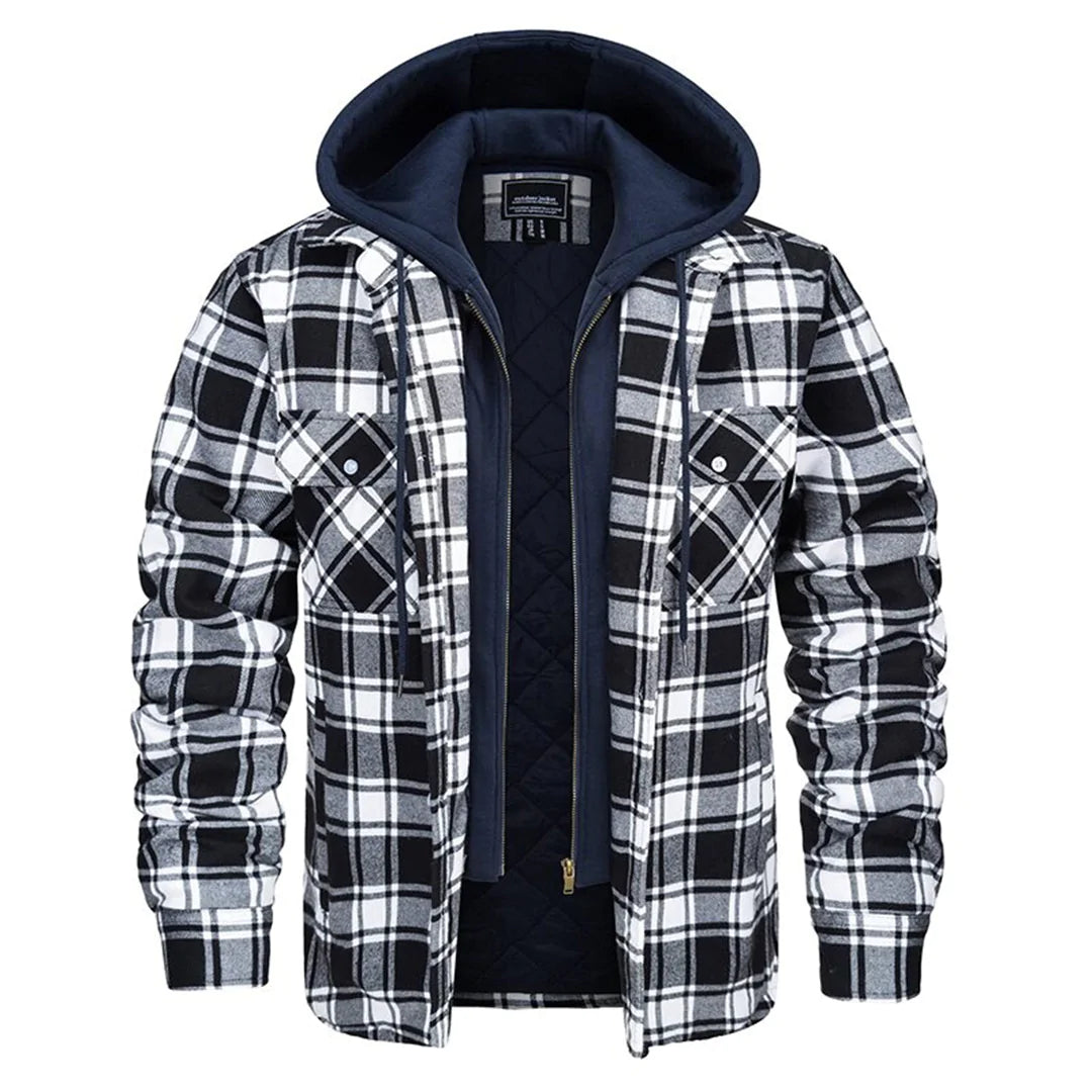Archie | Men's Plaid Hooded Jacket