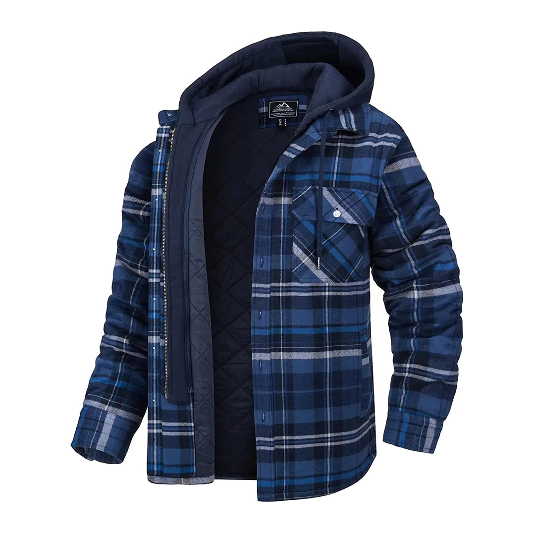 Archie | Men's Plaid Hooded Jacket
