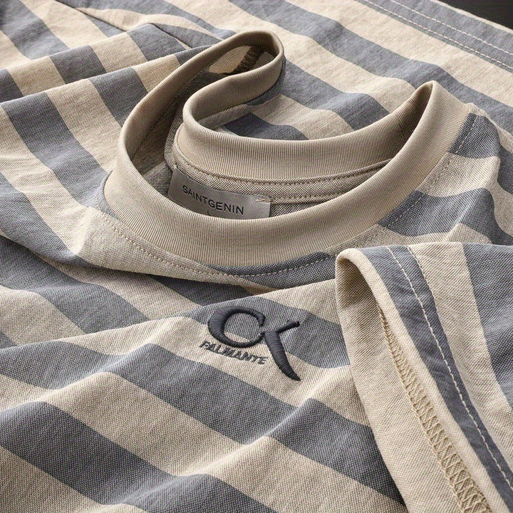 Cole - Striped Cotton Silk Shirt