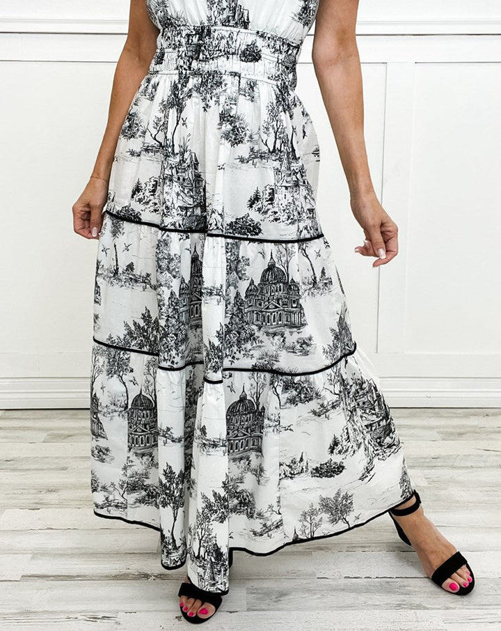 Amelia | Classic Toile Maxi