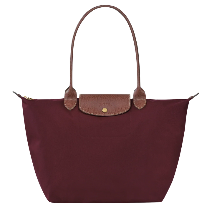 Velora - Large Le Pliage Tote, Burgundy