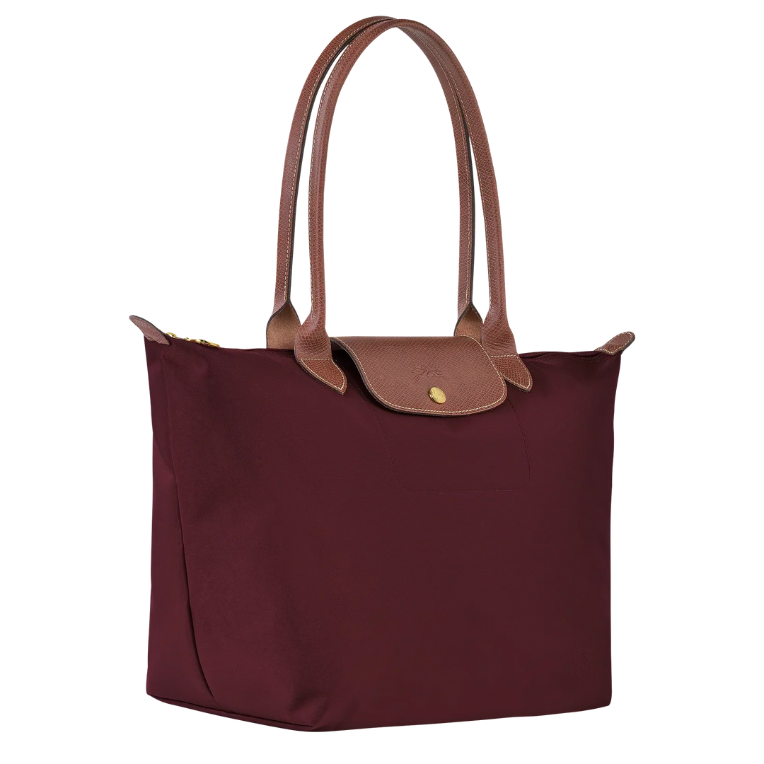 Velora - Large Le Pliage Tote, Burgundy