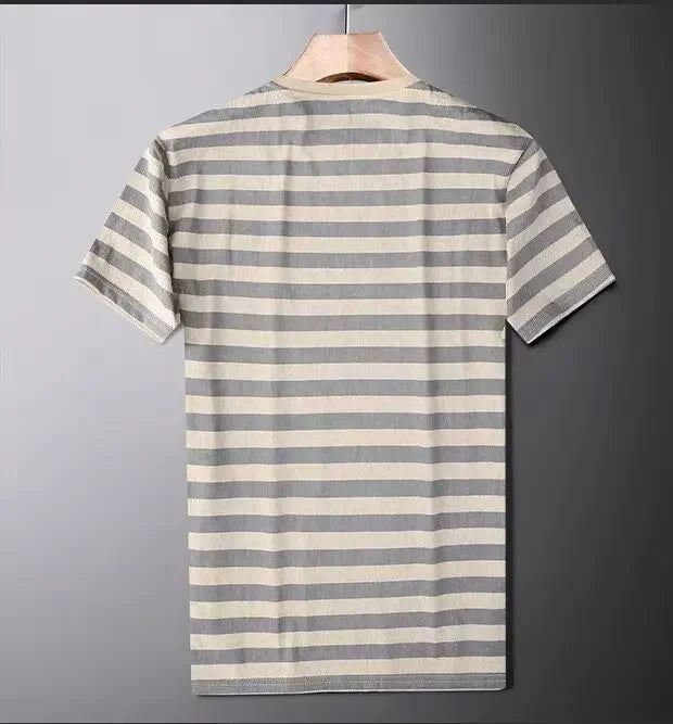 Cole - Striped Cotton Silk Shirt
