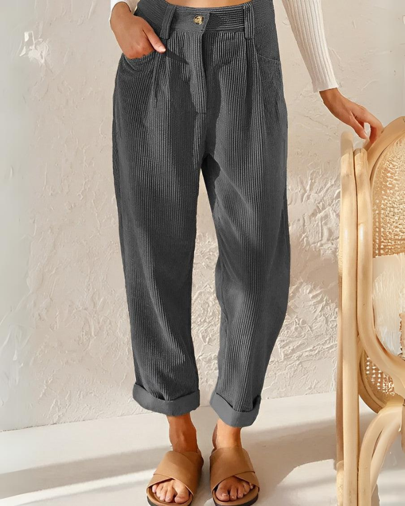 Jena - Stylish Corduroy Trousers