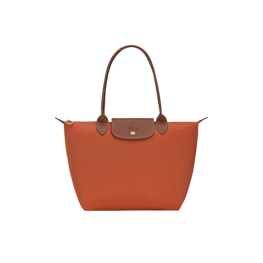 Velora - Large Le Pliage Tote, Brick